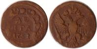 Russland 1 Denga, 1/2 Kopeke -