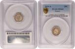 Frankreich 20 Centimes Napoleon III., PCGS zertifiziert -