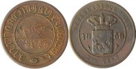 Niederländisch Indien 2 1/2 Cents Niederländisch Indien, 2 1/2 Cents, 1858, ss -