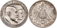 Kaiserreich - Württemberg 3 Mark Wilhelm II. und Charlotte - Silberhochzeit -