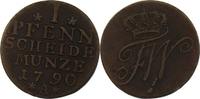 Preussen 1 Pfennig Friedrich Wilhelm II. -
