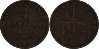 Preussen 4 Pfennig Wilhelm I. -