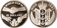 Niue 10 Dollars Händedruck und Wimpeltausch -