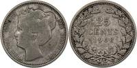 Niederlande 25 Cents Wilhelmina -