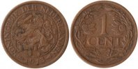 Niederlande 1 Cent Niederlande, 1 Cent, Wappenlöwe, 1913, ss/vz -