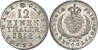 Sachsen 1/12 Taler Friedrich August I. -