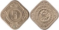 Niederlande 5 Cents Niederlande, 5 Cents, Orangenzweig, 1923, vz/st -