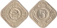 Niederlande 5 Cents Niederlande, 5 Cents, Orangenzweig, 1938, vz/st -