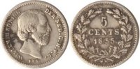 Niederlande 5 Cents Niederlande, 5 Cents, Willem III., 1855, ss -