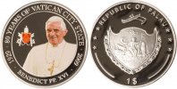 Palau 1 Dollar Benedikt XVI. -