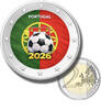 Portugal 2 Euro 2026 2 euro coloured coin portugal football 2026  10,00 EUR  Excl. 14,00 EUR Verzending