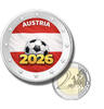 Austria 2 Euro 2026 2 euro coloured coin austria football 2026  10,00 EUR  Excl. 14,00 EUR Verzending