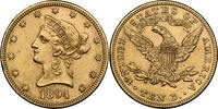 USA 10 $ 1894 UNC 2049,00 EUR  Excl. 25,00 EUR Verzending