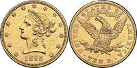 USA 10 $ 1895 UNC 2049,00 EUR  Excl. 25,00 EUR Verzending