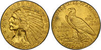 USA 5 $ 1908 AU55 929,00 EUR  Excl. 20,00 EUR Verzending