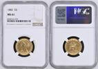 USA $5 HALF EAGLE 1882 NGC MS 61 879,00 EUR  Excl. 20,00 EUR Verzending