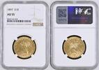 USA $10 EAGLE 1897 NGC AU 55 1599,00 EUR  Excl. 20,00 EUR Verzending