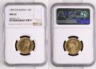 RUSSIA 10 Roubles 1899 EB NGC MS 62 2699,00 EUR  Excl. 25,00 EUR Verzending