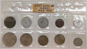 Israel 511 Pruta First Coins of Israel, verschiedene Münzauflagen, Münzset -