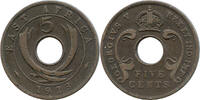 Ostafrika 5 cent George V., 1910 - 1936, Royal Mint, London -