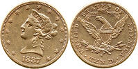 USA 10 $ Gold Eagle, Ten Dollar, Vereinigte Staaten, San Francisco, Liberty Head -