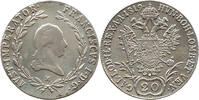 Österreich Kaiserreich 20 Kreuzer Franziskus I., 1804 - 1835, Milan, seltener Jahrgang, Italien, Mailand -
