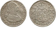 Bolivien 4 Reales Charles IV, 1788 - 1808, Potosi, Silber -
