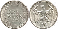 Weimarer Republik 3 Mark EINIGKEIT UND RECHT UND FREIHEIT, Berlin -