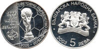 Bulgarien 5 Leva FIFA, World Cup 2006, Deutschland, Bulgarian Mint, Sofia -