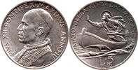 Vatikan Kirchenstaat 5 Lire Pivs XII, Pius XII, Aurelio Mistruzzi, PONTIFEX MAXIMUS ANNO II -