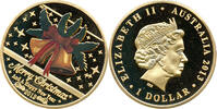 Australien 1 Dollar Merry Christmas, And a Happy New Year, Elizabeth II, 1966 - 2024, Perth Mint -