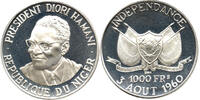 Niger 1000 Francs Essai, Diori Hamani, Unabhängigkeit, Erster Präsident -