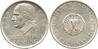 Deutsches Reich 5 Reichsmark 200. Geburtstag, Gotthold Lessing, Karlsruhe -
