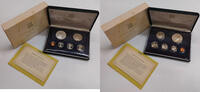 Britische Jungferninseln 1,91 Dollar Elizabeth II, 1952 - 2022, Franklin Mint, Pennsylvania, Proof Set -