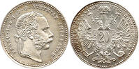 Österreich 20 Kreuzer Franz Joseph I, 1848 - 1916, Kaiserlicher Adler, Haus Habsburg -