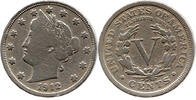 USA 5 Cent United States Mint of Philadelphia, Liberty Nickel, mit CENTS -