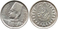 Ägypten 2 Qirsh König Farouk I., 1936 - 1952, Royal Mint, London -