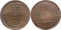 Sachsen-Meiningen 1 Kreuzer Bernhard II., 1803 - 1866, Herzogtum -