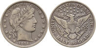 USA 1/2 Dollar Barber, Silver, Half Dollar - UNCERTIFIED -