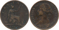 Großbritannien 1 Farthing Victoria, 1837 - 1901, Royal Mint, London -