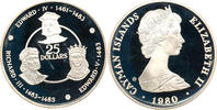 Cayman Islands 25 Dollar Kings of England, House of Tudor, Valcmabi, Edward IV, Edward V, Richard III -