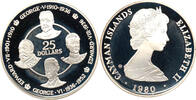 Cayman Islands 25 Dollar Kings of England, House of Tudor, George V, George VI, Edward VII, Edward VIII -