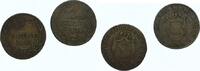 Baden-Durlach LOT: Cu 1/2 Kreuzer Karl Ludwig Friedrich 1811-1818. -