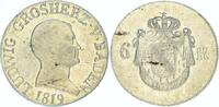 Baden-Durlach 6 Kreuzer Ludwig 1818-1830. -