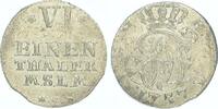 Mecklenburg-Strelitz 1/6 Taler Adolf Friedrich IV. 1752-1794. -
