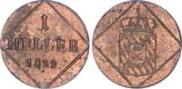 Bayern Cu Heller Ludwig I. 1825-1848. -