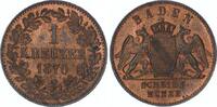 Baden-Durlach Cu Kreuzer Friedrich I. 1852-1907. -