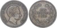 Baden-Durlach Cu Kreuzer Ludwig 1818-1830. -