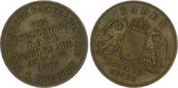 Baden-Durlach Cu Gedenkkreuzer Friedrich I. 1852-1907. -