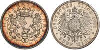 Bremen  5 Mark 1906  J PCGS PR63. Polierte Platte
